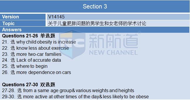 新航道版2015年10月8日雅思機(jī)經(jīng)回憶及解析