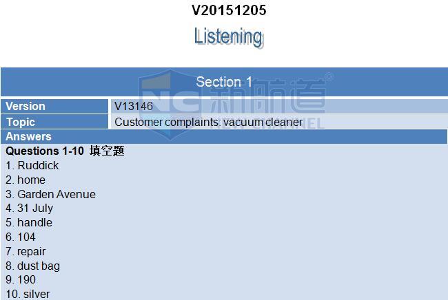 2015年12月5日雅思機經回憶及解析